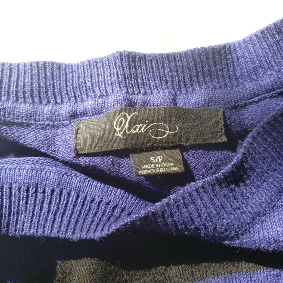 Forever 21 Blue/Black Striped Cotton Blend Shirt - Picture 4 of 5